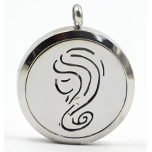 Virgo Silver Stainless Steel Essential Oils Locket Pendant